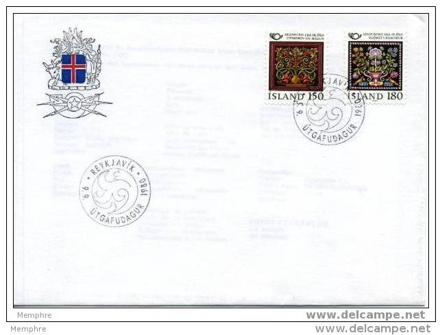 ISLANDE   FDC 1980  Mi 556-7  Emission Commune Des Pays Nordiques - FDC