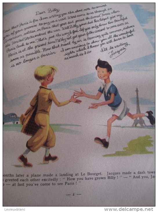 Album Illustré En Anglais/Enfants / Levitt/ Hello Billy Come And See Paris/BRUNIER /1945    BD27 - Other & Unclassified