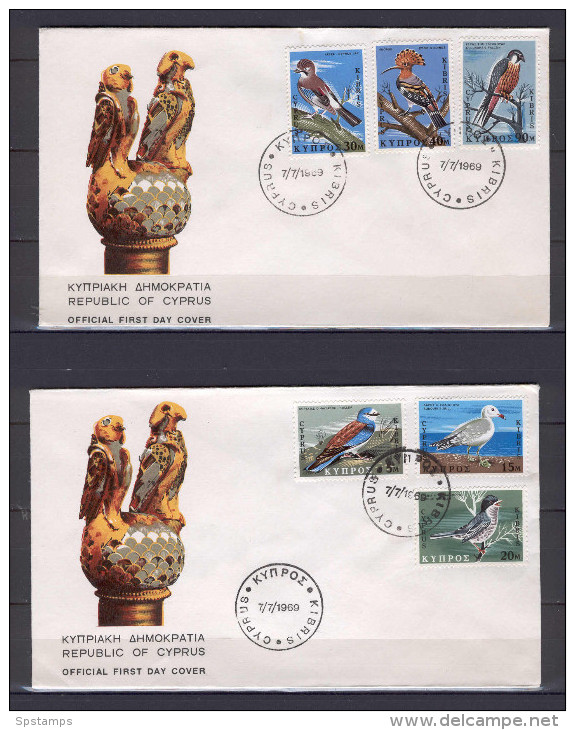 Cyprus 1969 (Vl 144-149) Birds FDC - Lettres & Documents