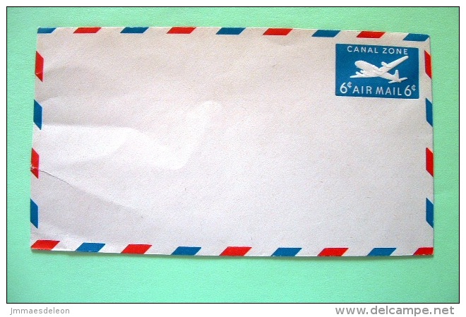 Panama Canal 1956 Pre Paid Enveloppe - 6c  - Plane - Unused - Canal Zone