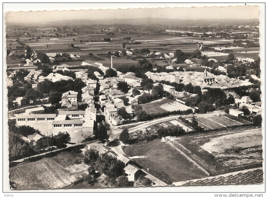 84-CAMARET ( Vaucluse) Vue Générale Aérienne écrite 1965 TTB - Camaret Sur Aigues