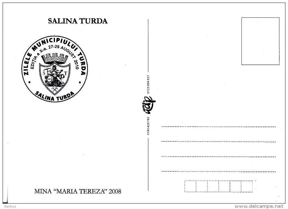 Romania ; 2008  ; Saltworks ; Saltern  Turda ; Geology ;   Special Cancell - Other & Unclassified