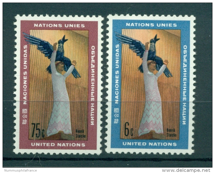Nations Unies New York 1968 - Michel N. 198/99 - Henrik Starcke - Unused Stamps