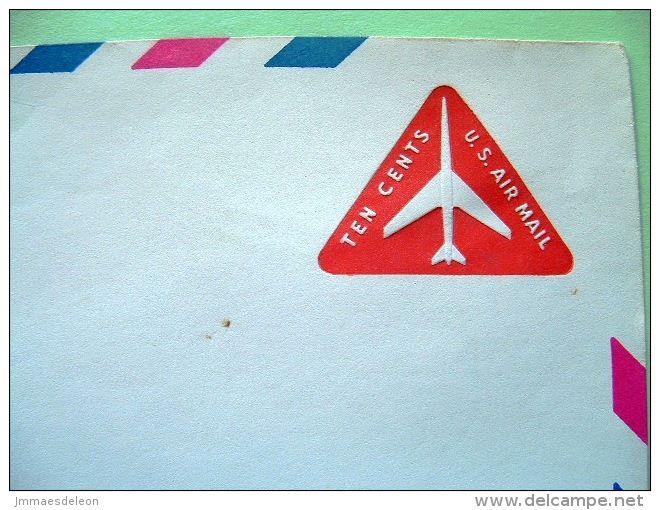 USA 1968 Stationery Stamped Cover - 10c Air Mail - Plane - Unused - 1961-80