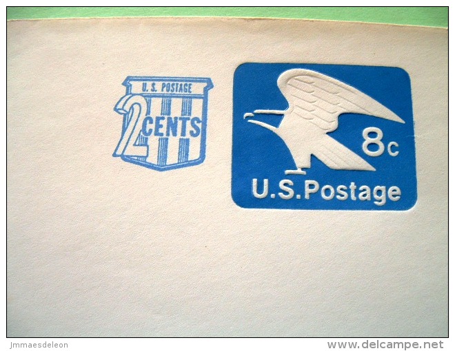 USA 1971 Stationery Stamped Cover - 8c + 2c Air Mail - Eagle - Unused - 1961-80