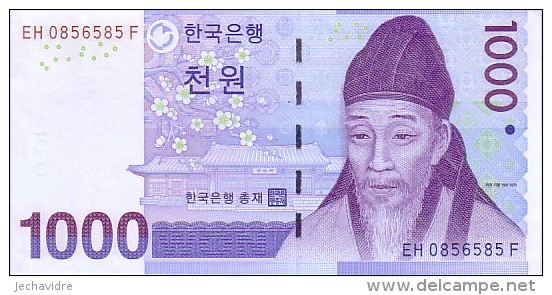 COREE DU SUD   1 000 Won Emission De 2007    Pick 54 A      ***** BILLET  NEUF ***** - Korea, South