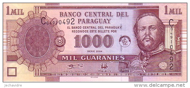 PARAGUAY 1 000 Guaranies  Serie 2004  Pick 222   ***** BILLET  NEUF ***** - Paraguay
