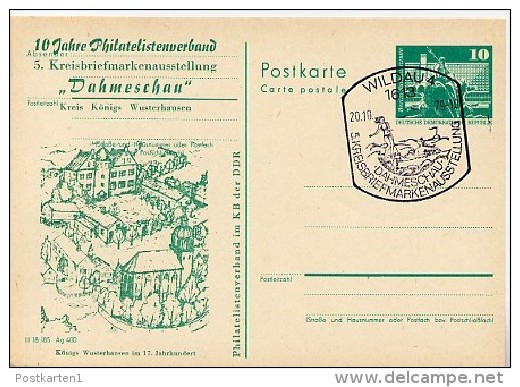 DDR P79-24a-79 C98-a Postkarte PRIVATER ZUDRUCK Typ 1 Königs Wusterhausen Sost. 1979 - Private Postcards - Used