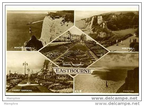 EASTBOURNE Mosaic - Vintage Card  Mint  Real Photo - Eastbourne