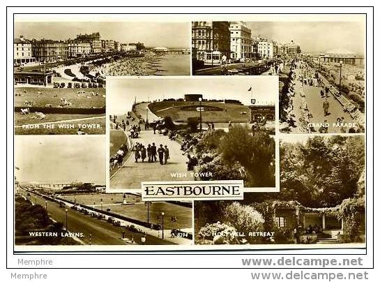 EASTBOURNE Mosaic - Vintage Card  Mint  Real Photo - Eastbourne