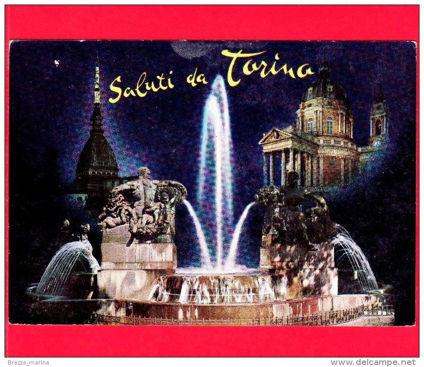 ITALIA - Piemonte - Cartolina Viaggiata Nel 1967 - TORINO - Saluti - Vedute - Autres Monuments, édifices