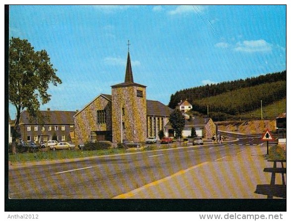 Schönberg Bei St. Vith Kirche Hotel Schröder  PKW 70er - Saint-Vith - Sankt Vith