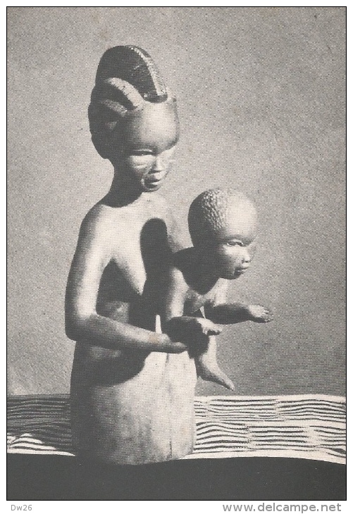 Vierge Du Sculpteur Ivoirien Konan - Carte écrite Au Dos éditée Par "Peuples Du Monde" - Côte-d'Ivoire