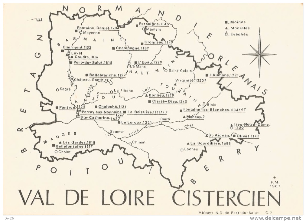 Provinces Et Pays Cisterciens - Le Val De Loire Cistercien - Chiese E Conventi