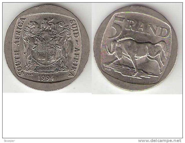 South Africa 5 Rand 1994 Km 140 Xf+ - South Africa