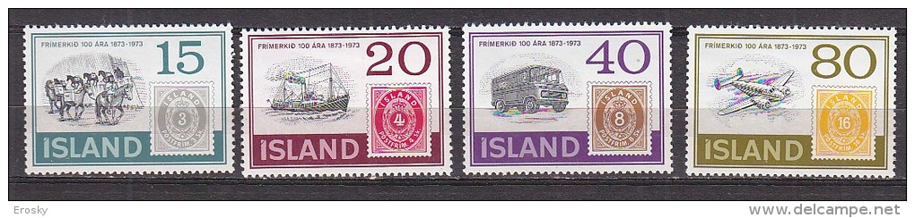 Q1226 - ISLANDE ICELAND Yv N°427/30 ** (-426) - Unused Stamps