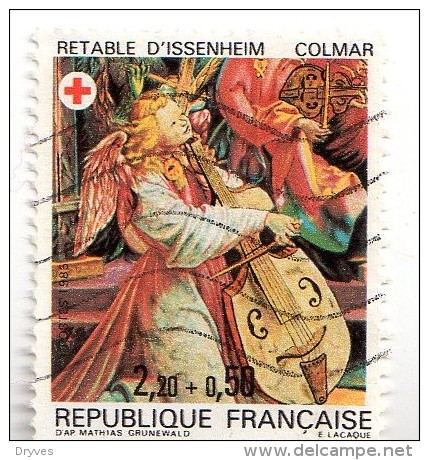 France, CR, Croix Rouge, Retable D'Issenheim Colmar, N° 2392, De 1985, Oblitéré - Sonstige & Ohne Zuordnung