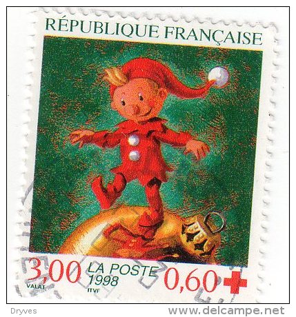 France, CR, Croix Rouge, Fêtes De Fin D'année, N° 3199, De 1998, Oblitéré - Sonstige & Ohne Zuordnung