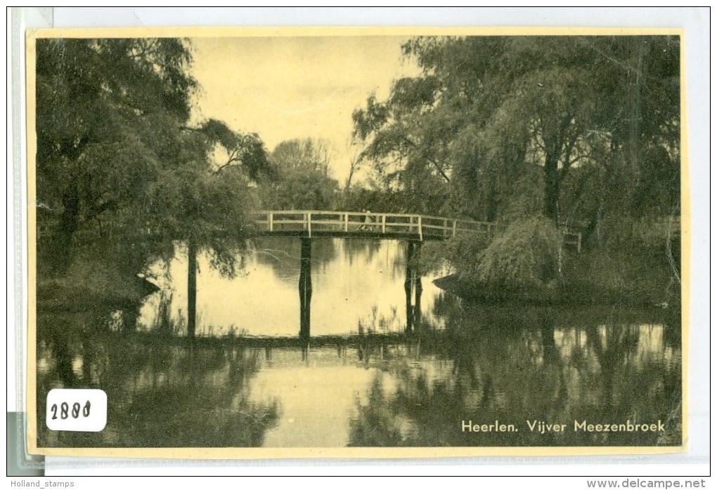 HEERLEN * VIJVER MEEZENBROEK  * LIMBURG * ANSICHTKAART * CPA * GELOPEN IN 1953   (2888) - Heerlen