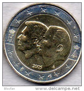 2 EURO Belgien 2005 Stg 35€ Sonder-Edition Wirtschafts-Union Luxemburg Fürst König 2€-Münze Stempelglanz Coin Of Belgica - Bélgica