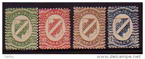 FINLANDE - INKERI POHJOIS - 1920 - Serie Courant - 4v** - Other & Unclassified