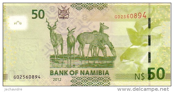 NAMIBIE  50 Namibia Dollars  Emission De 2012      ***** BILLET  NEUF ***** - Namibië