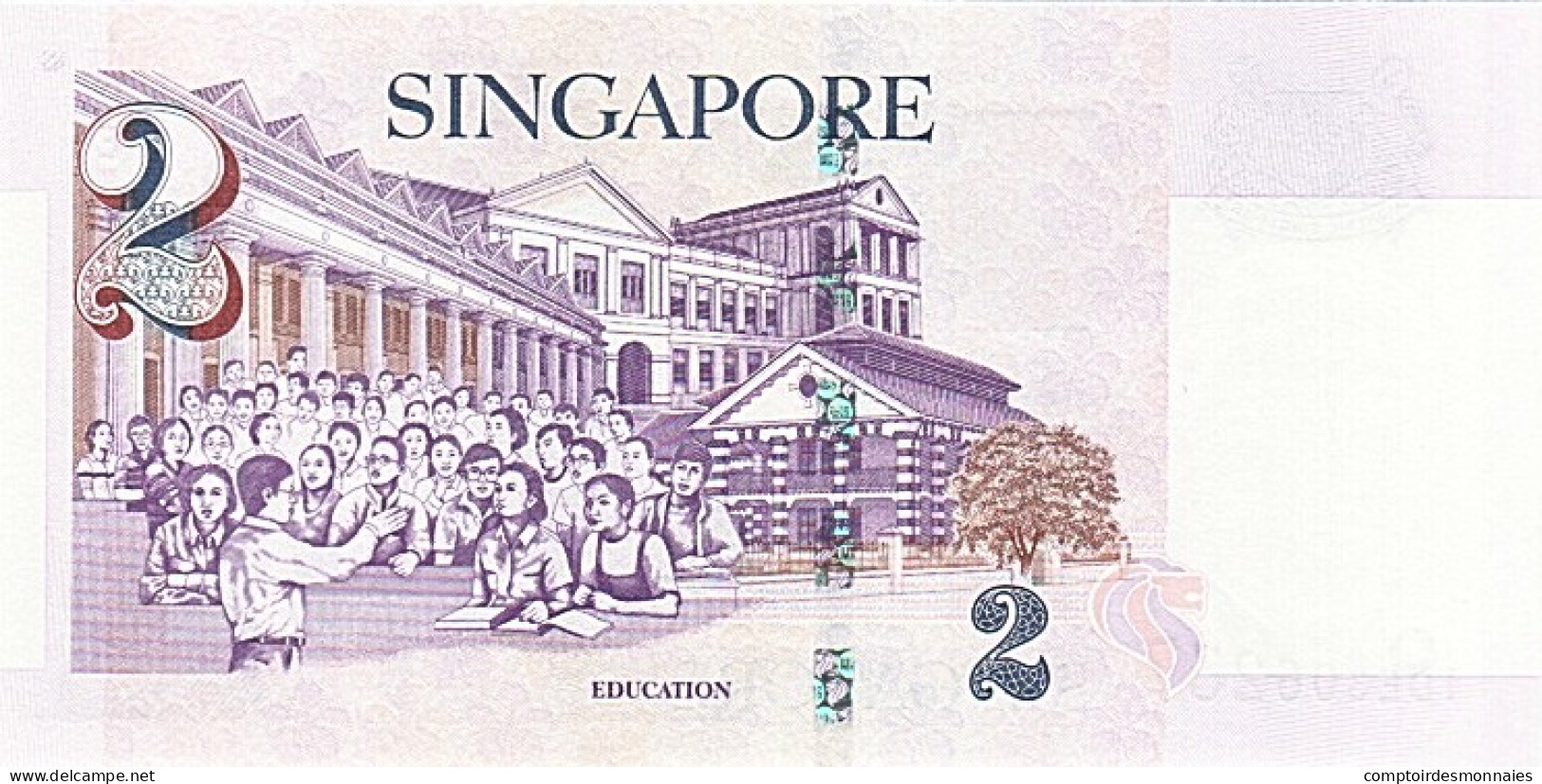 Billet, Singapour, 2 Dollars, 1999, NEUF - Singapour