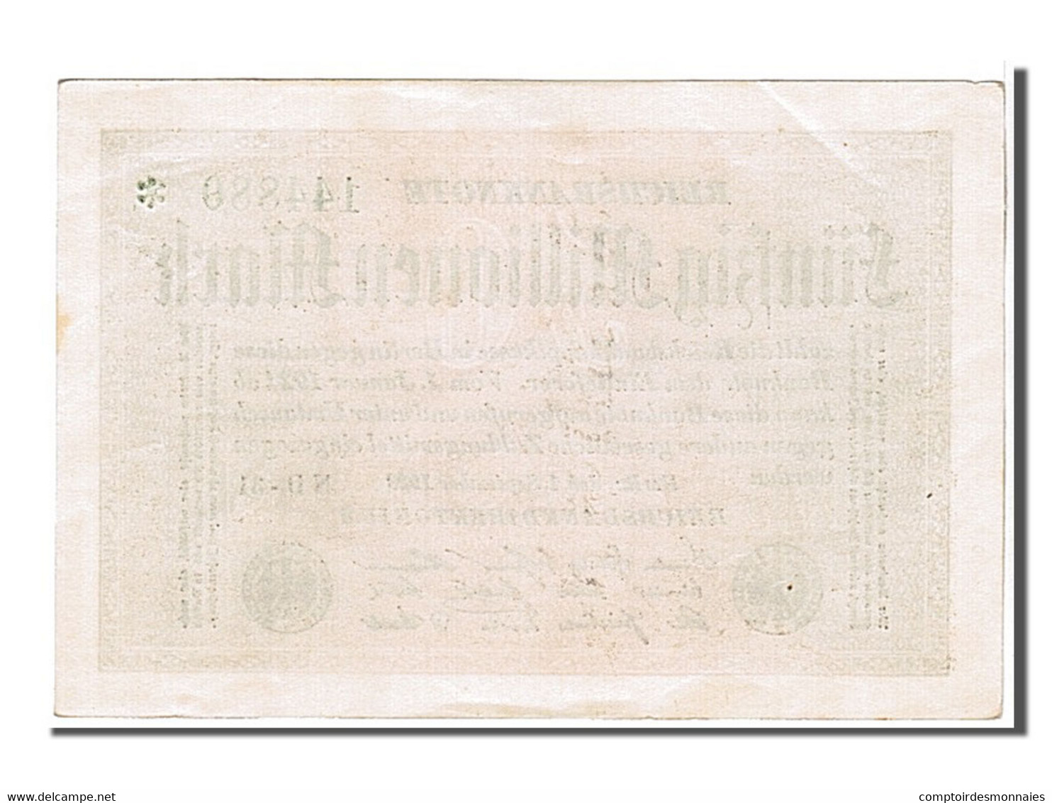 Billet, Allemagne, 50 Millionen Mark, 1923, KM:109f, SPL - 50 Mio. Mark