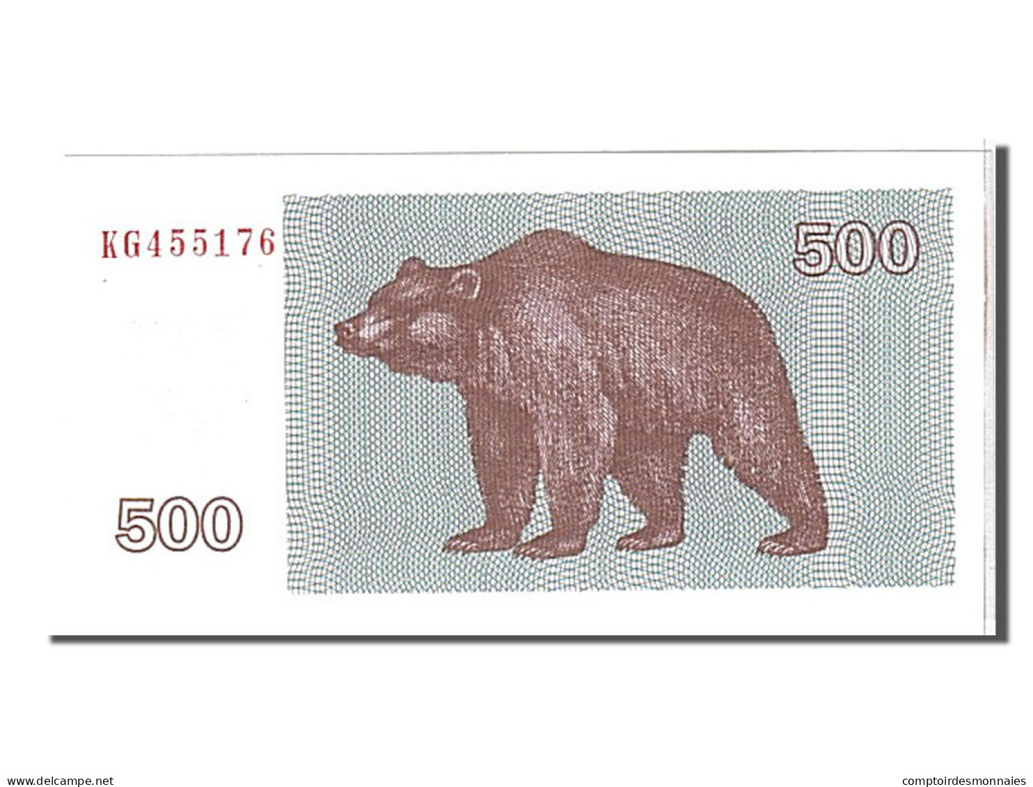 Billet, Lithuania, 500 (Talonas), 1992, KM:44, NEUF - Litauen