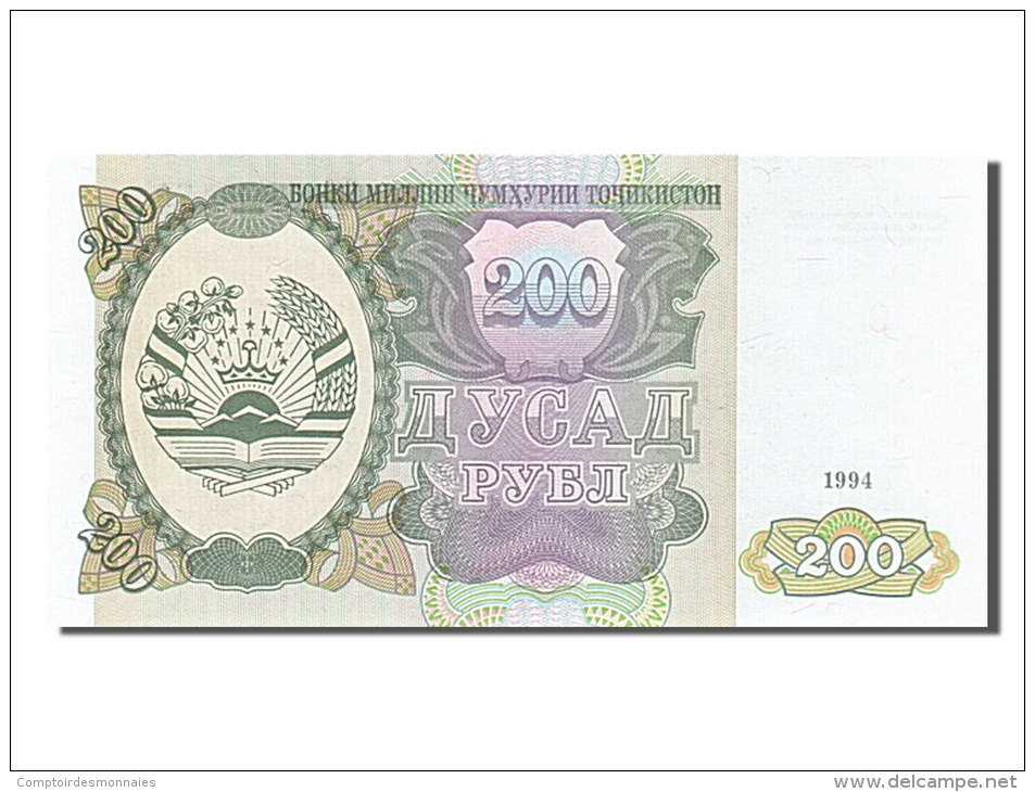[#254476] Tadjikistan, 200 Roubles, Type Parlement - Tadjikistan