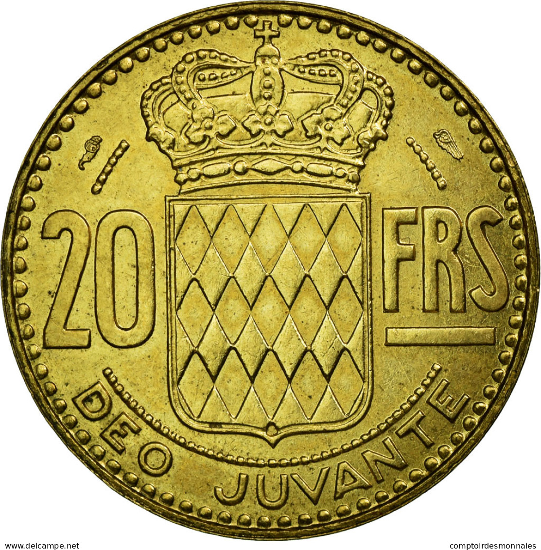 Monnaie, Monaco, Rainier III, 20 Francs, Vingt, 1950, SUP, Aluminum-Bronze - 1949-1956 Francos Antiguos