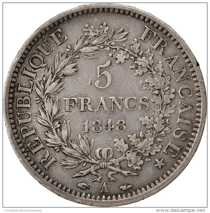 [#26465] IIème République, 5 Francs Hercule, Paris - Autres & Non Classés