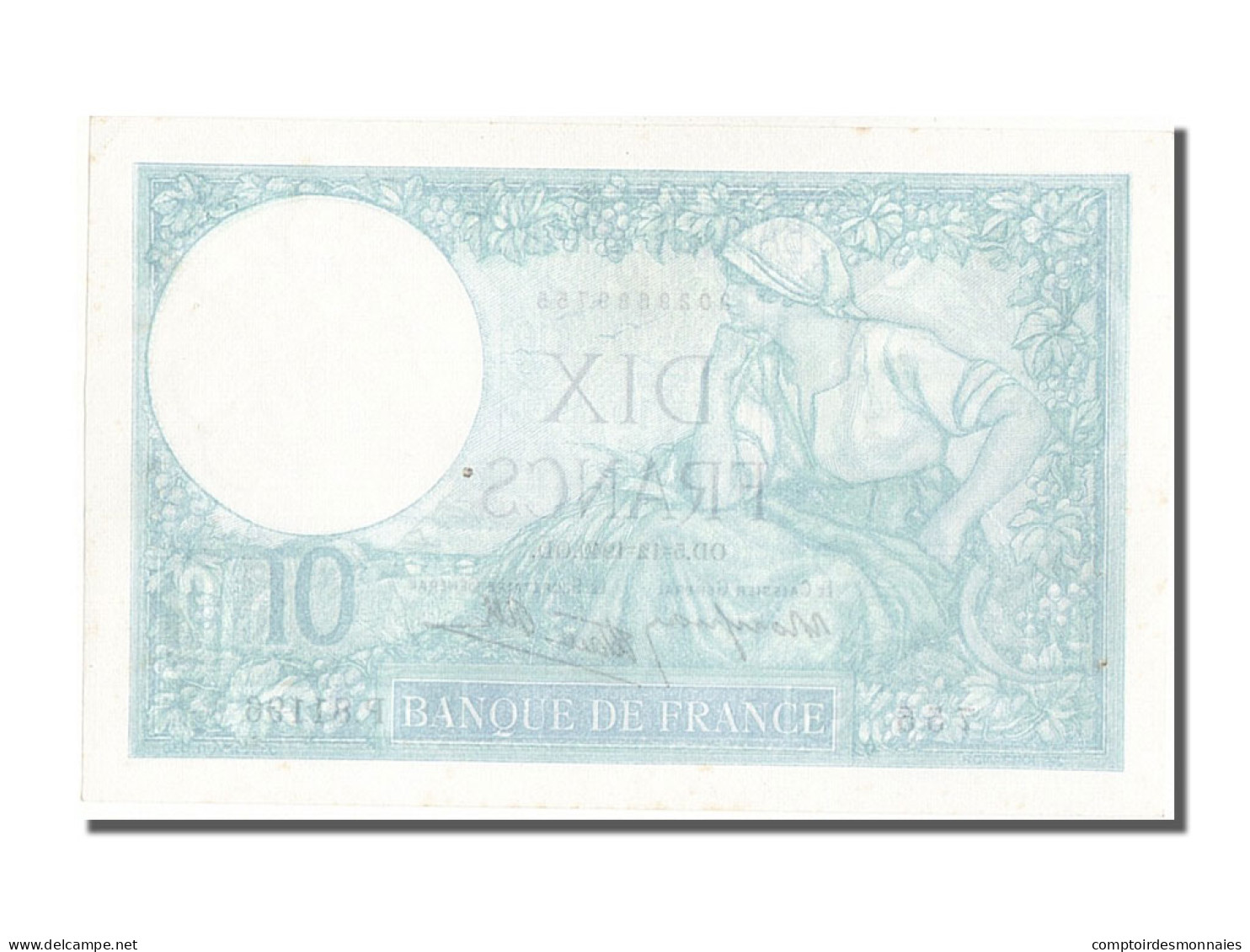 Billet, France, 10 Francs, 10 F 1916-1942 ''Minerve'', 1940, 1940-12-05, SPL - 10 F 1916-1942 ''Minerve''