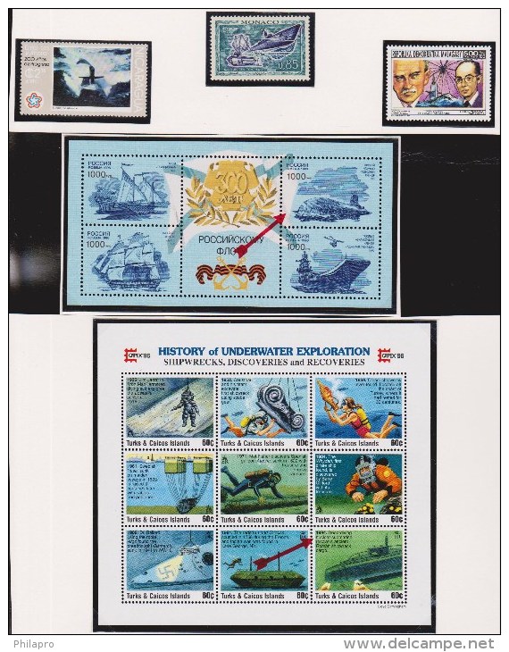 LOT TIMBRES SOUS MARINS  **MNH   Réf  5725 - Submarines