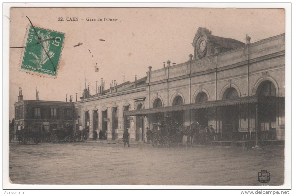 N°32  -  CAEN  -  GARE DE L 'OUEST - Caen