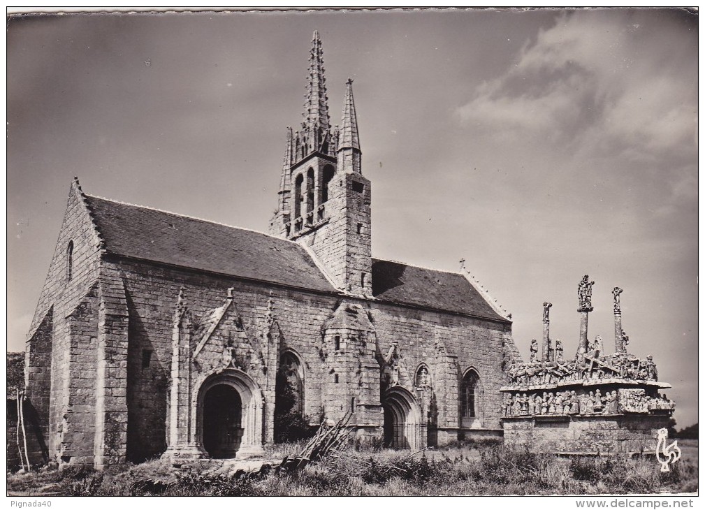 Cp , 29 , SAINT-JEAN-TROLIMONT , Chapelle De N.6D. De Tronoën Et Le Calvaire (XVe S.), Plus Ancien De Bretagne - Saint-Jean-Trolimon