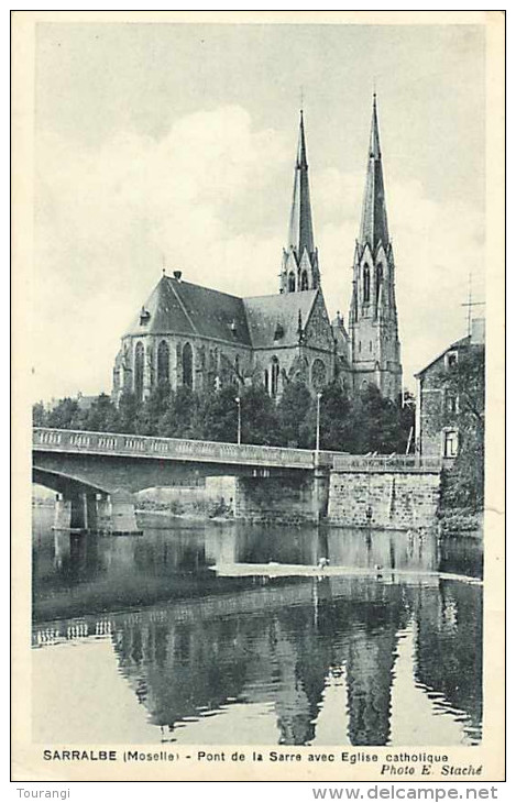 Fev14 390: Sarralbe  -  Pont De La Sarre  -  Eglise Catholique - Sarralbe