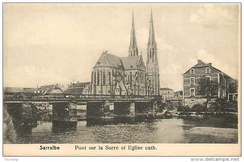 Fev14 393: Sarralbe  -  Pont Sur La Sarre  -  Eglise Catholique - Sarralbe