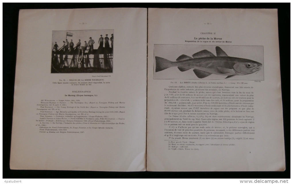 OFFICE DES PÊCHES MARITIMES LA PÊCHE EN NORVEGE ( Notes De Mission) Jean LE GALL 1920 Boulogne Sur Mer MORUE - Chasse/Pêche