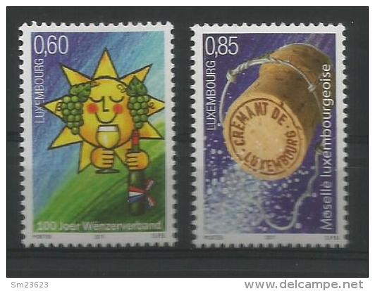 Luxembourg, Mi.-Nr. 1906/07, 100 Jahre Winzerverband , Postfrisch-MNH, - Unused Stamps