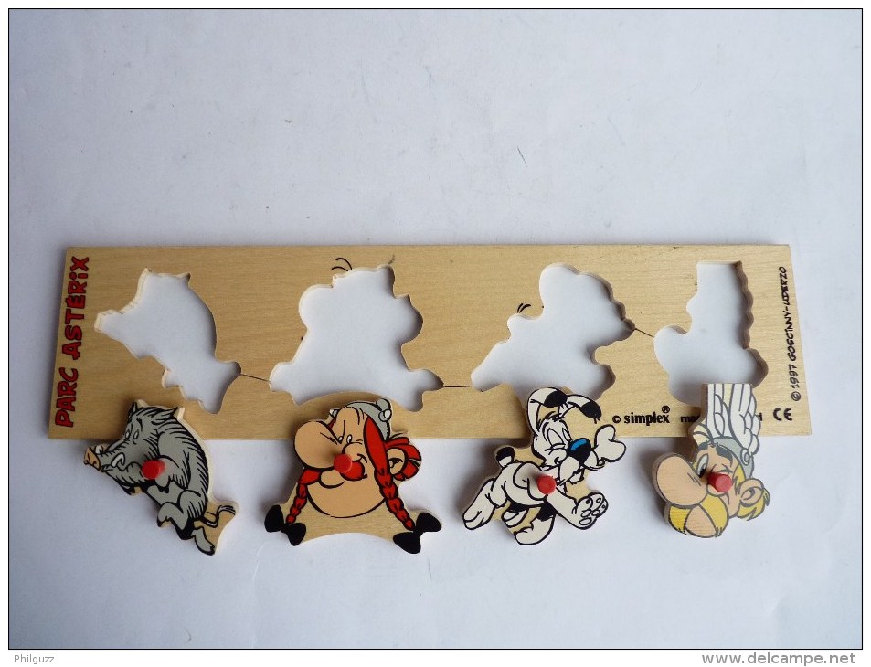 PUZZLE EN BOIS ASTERIX 4 Pièces SIMPLEX 1997 - Puzzles