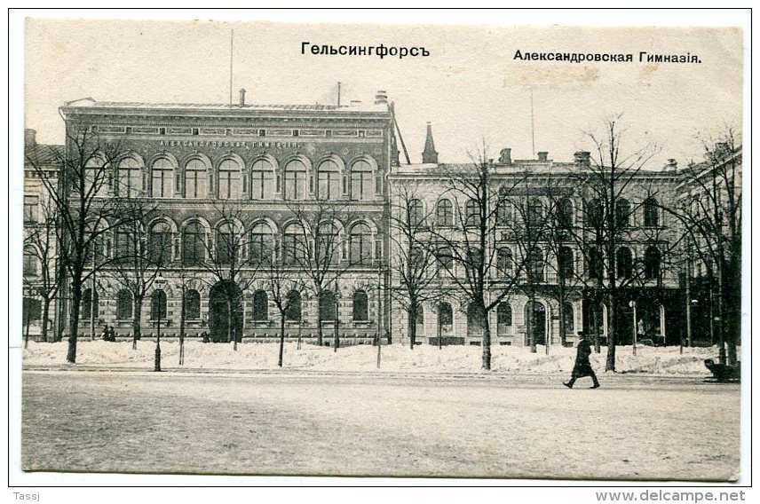 Helsingfors, Alexander Gymnasium - Old Postcard, Ca. 1910 - Finland