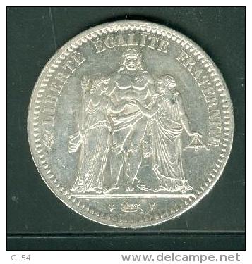 Pièce  Hercule 5 Francs Argent Année 1873 Atelier A  - Etat Sup  ,-  Pic2103 - Autres & Non Classés