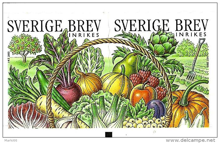 Sweden - 2003 - Harvest Time - Mint Self-adhesive Booklet Stamp Pair - Ongebruikt