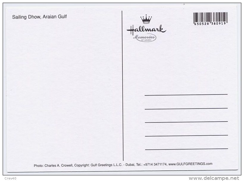 Carte Postale Moderne Non écrite E.A.U - Bateau De Pêche - Emirati Arabi Uniti
