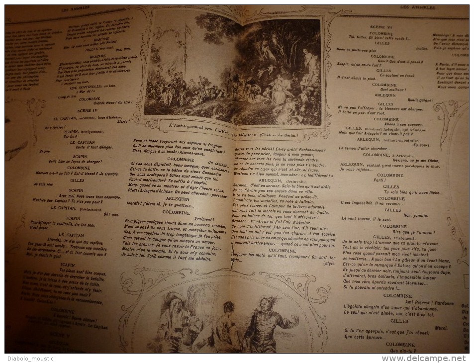 1920 LES ANNALES :Watteau Et Les Petits Maitres Français En Allemagne ; Eaux-Fortes Originales; Les Exilés...etc.. - Other & Unclassified