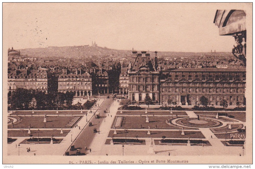 CPA Paris - Jardin Des Tuileries - Bureau Des Poste Ambulant "Paris Brest Rapide" - 1923 (1151) - Parks, Gardens
