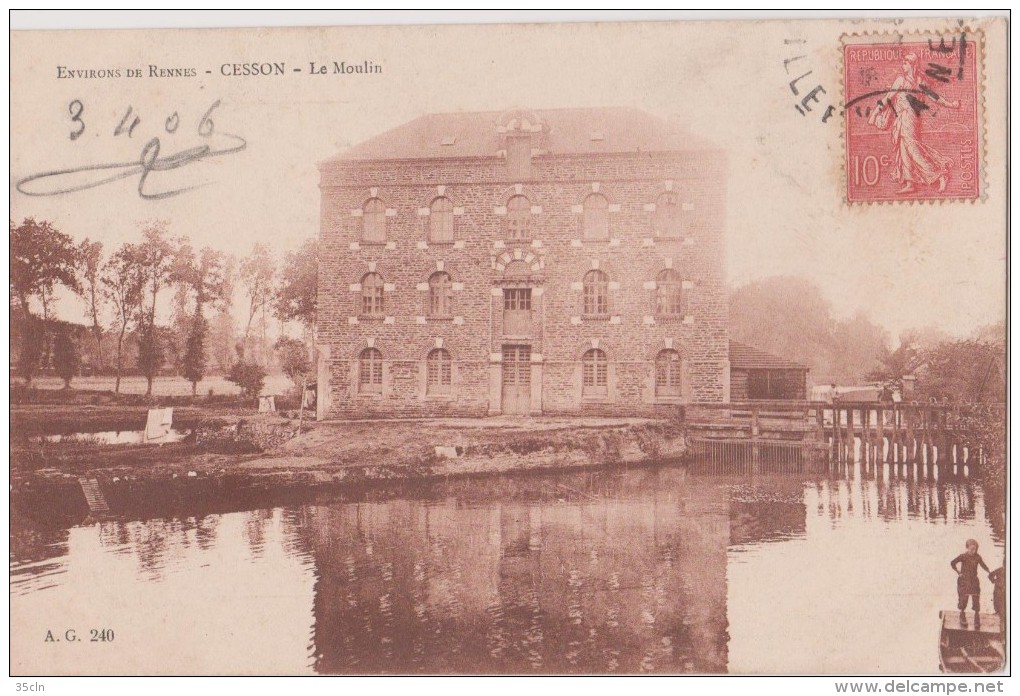 CESSON   ( I.et V.)  -  Environs De Rennes - Cesson - Le Moulin. ( Enfants à Droite ). - Other & Unclassified