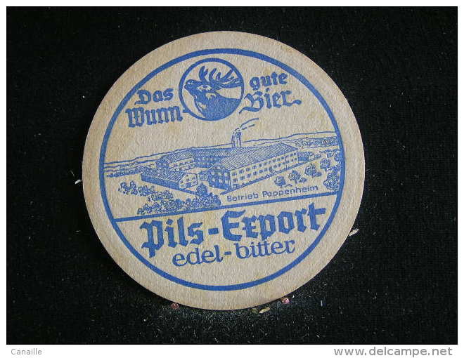 Sous Bocks / Beermat / Bierviltjes / Coaster / Bierdeckel /  Bräuerei, Wurm Bier  -  Pils-Export - Sous-bocks