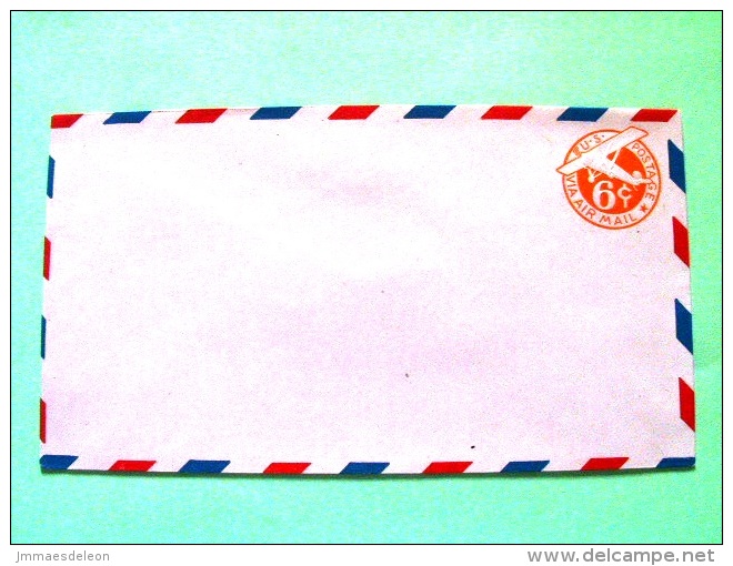 USA 1942 Stationery Stamped Cover - 6c - Plane - "6" With 6 Mm Wide - 1941-60